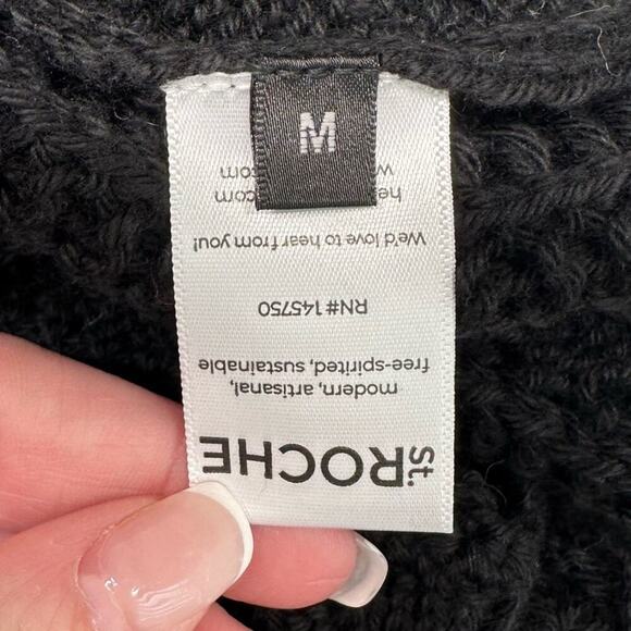 NWT | St. Roche | Knit Peplum Top | Black | Medium - Picture 7 of 16